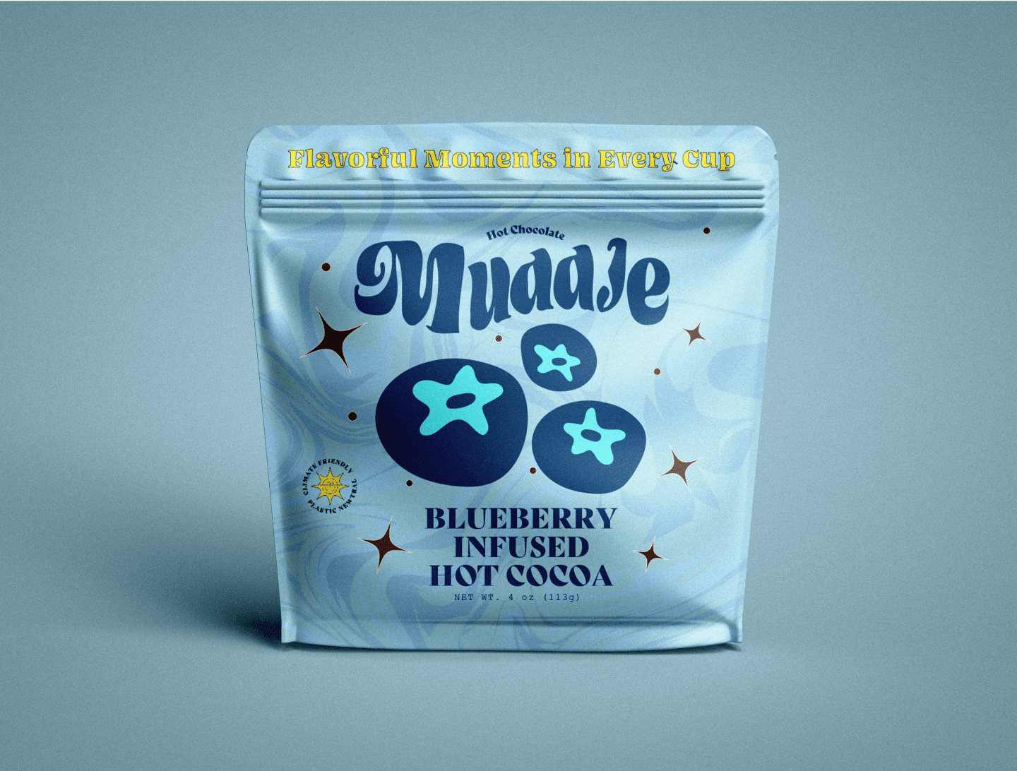 Muddle Blueberry packaging