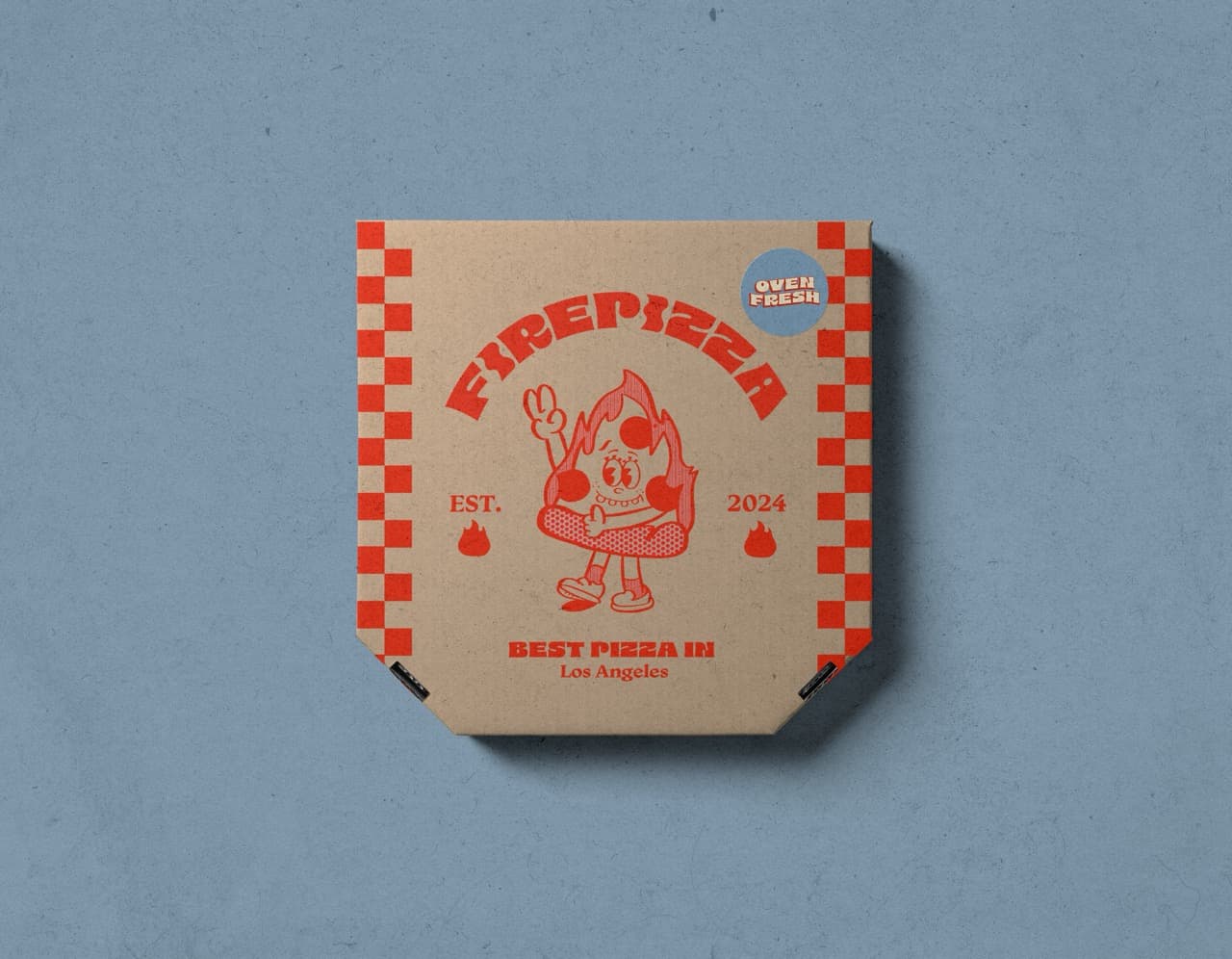 Pizza Box Mockup Large